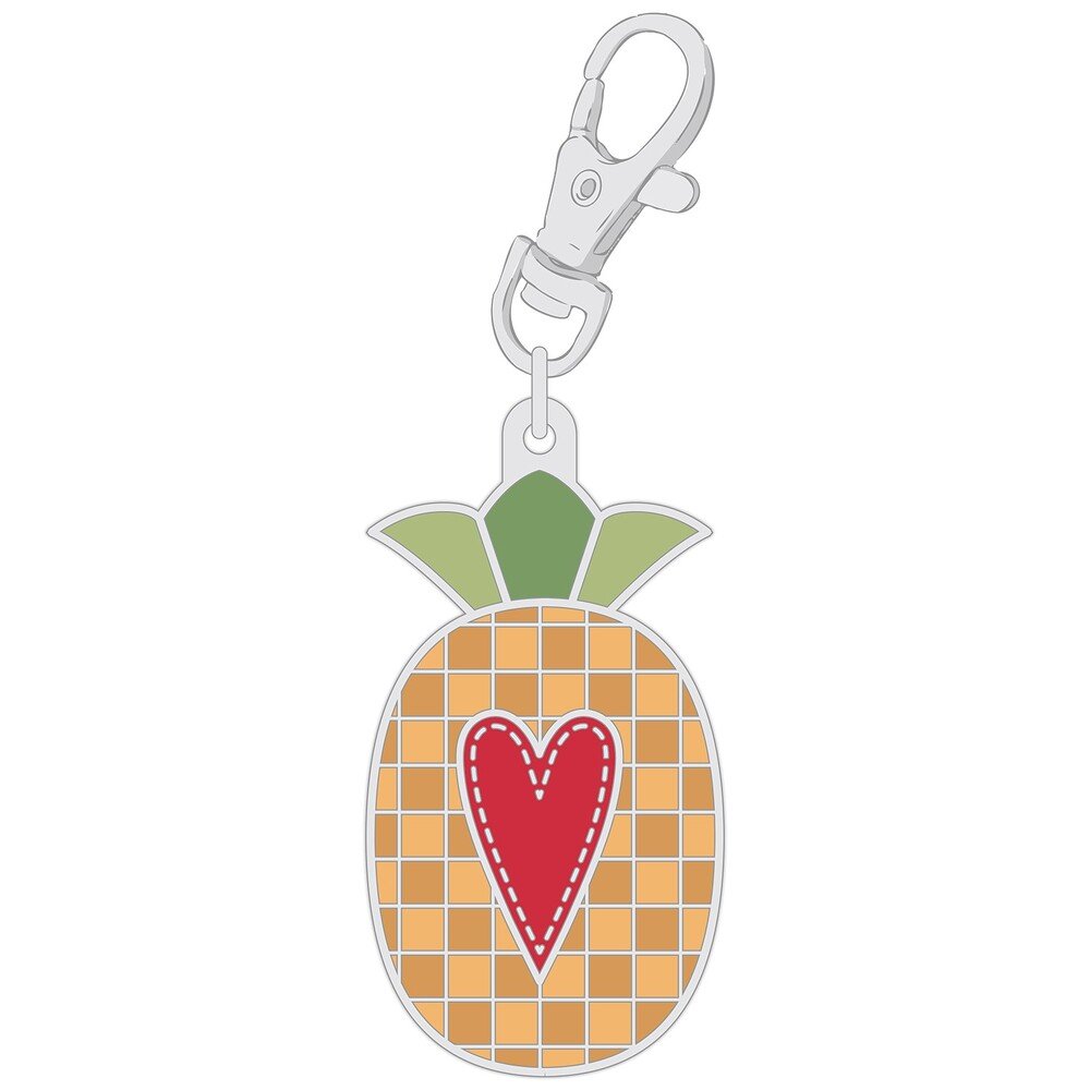 Home Town - Enamel PINEAPPLE Charm - Everything Fabric