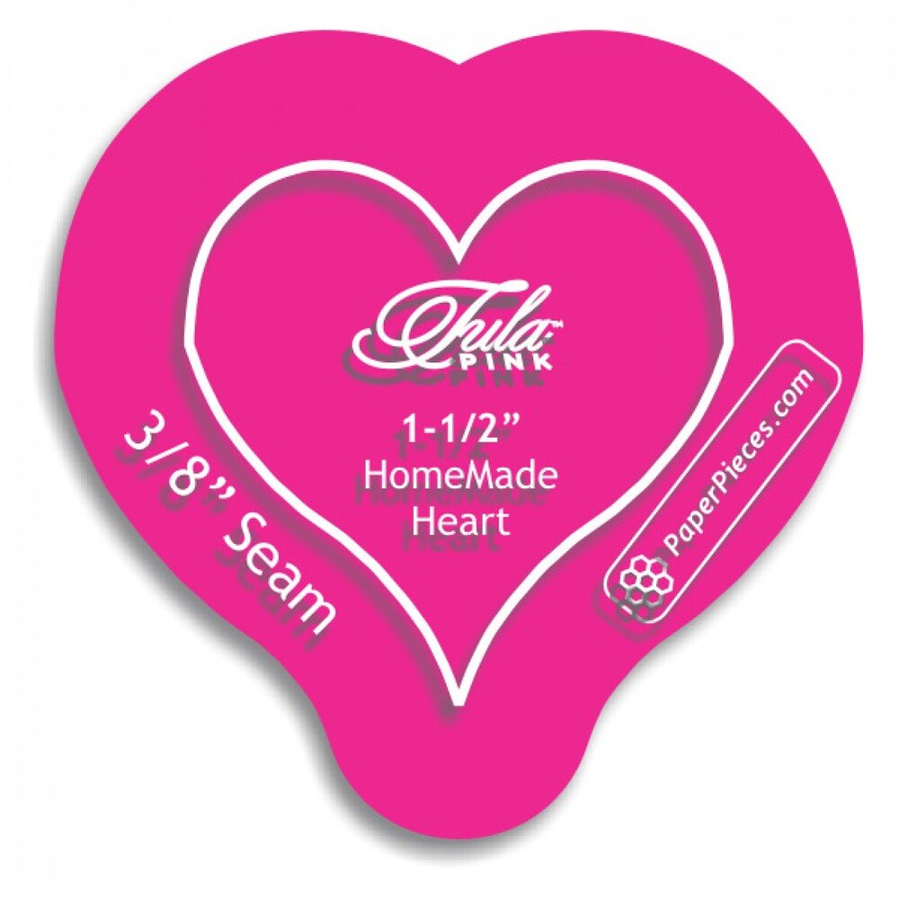 HomeMade Heart Template - Tula Pink - 1.5 in - Everything Fabric