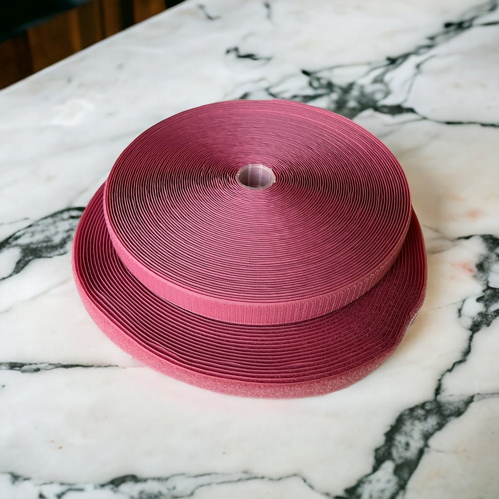 Hook & Loop - Hook n Loop Rose Pink 25 mm - Everything Fabric