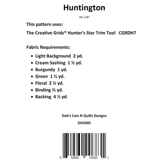 Huntington Quilt Pattern - Everything Fabric