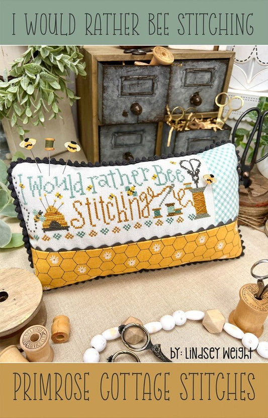 I Would Rather Be Stitching Cross Stitch Pattern - Everything Fabric