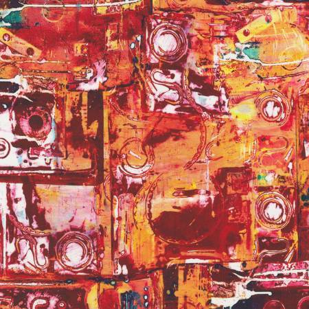 Industrial Imprints - Metal Objects Pomegranate - Everything Fabric