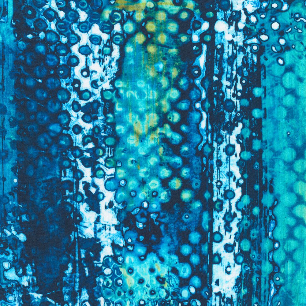 Industrial Imprints - Packing Dots Lagoon - Everything Fabric
