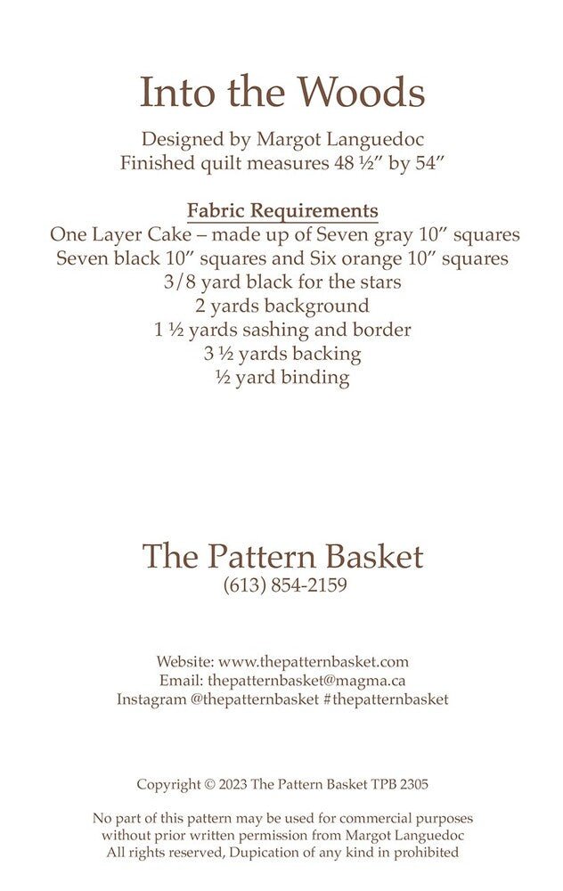 Into The Woods Quilt Pattern - Everything Fabric