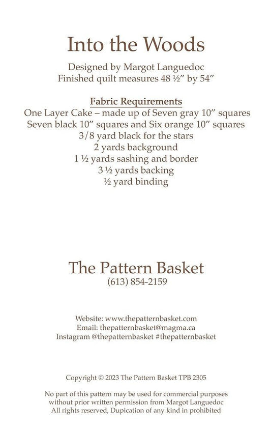 Into The Woods Quilt Pattern - Everything Fabric