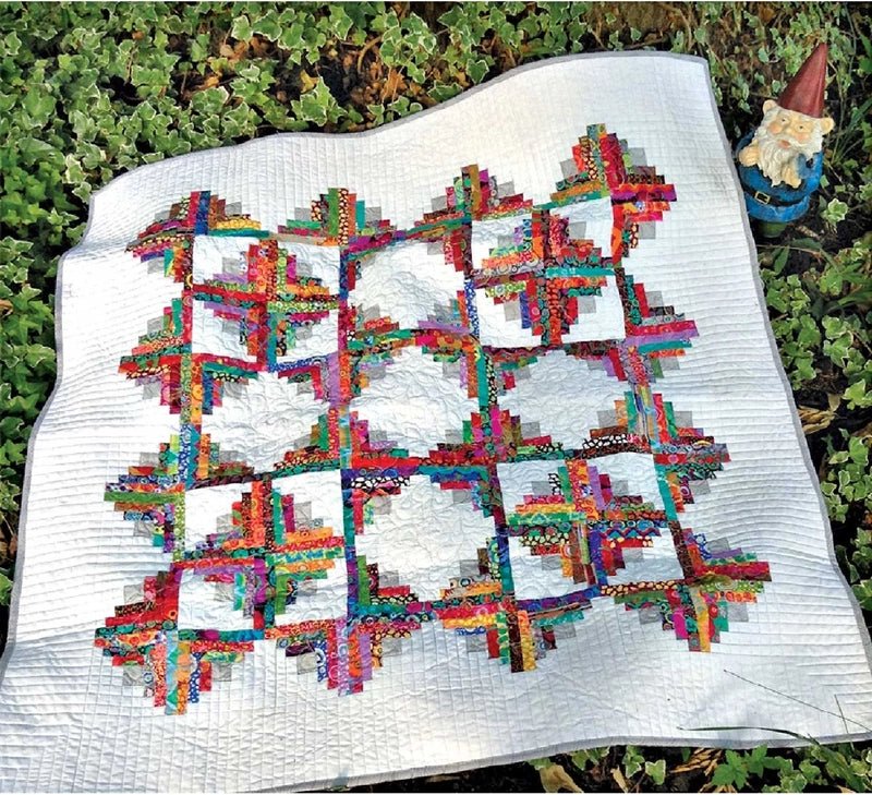 Its A Puzzlement Log Cabin Quilt Pattern - Everything Fabric