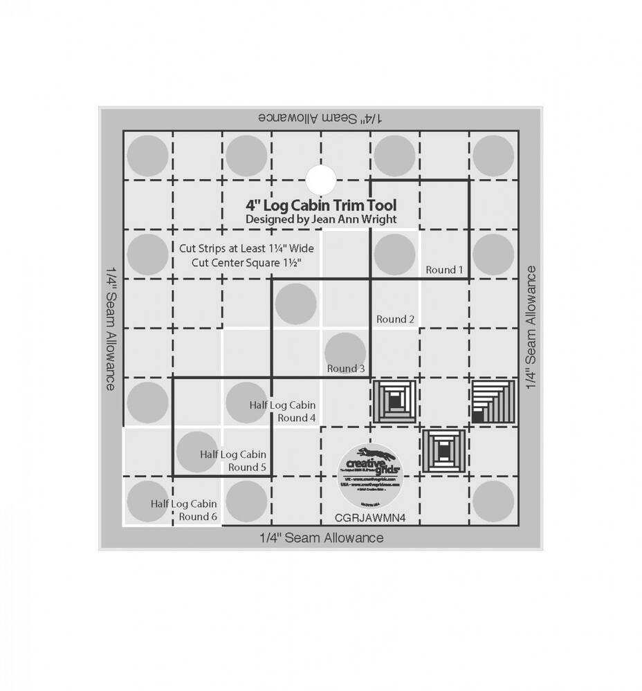 Its A Puzzlement Log Cabin Quilt Pattern - Everything Fabric