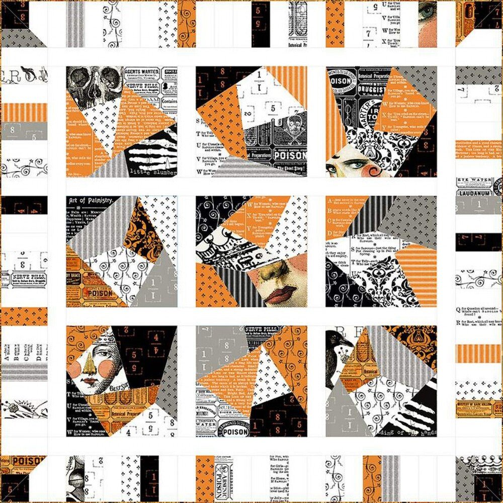 J Wecker Frisch Crazy Coverlet Quilt Pattern - Everything Fabric