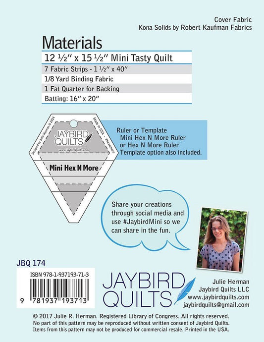 Jaybird Quilts - Mini Tasty Quilt Pattern - Everything Fabric