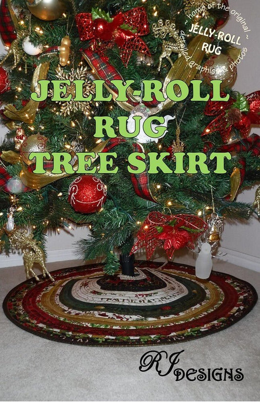 Jelly Roll Rug Tree Skirt Pattern - Everything Fabric
