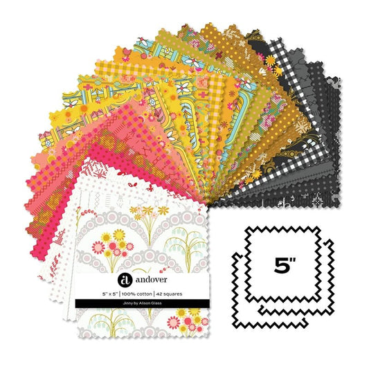 Jinny - 5 in Square - 42 pc - Everything Fabric