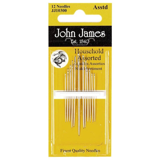 John James Household Needle Assortment 12ct - Everything Fabric