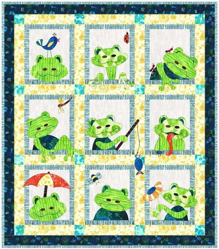 Jolly Frogs Pattern - Everything Fabric