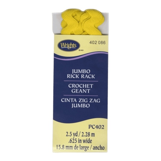 Jumbo Rick Rack Canary - Everything Fabric