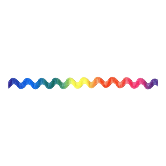 Jumbo Rick Rack Rainbow - Everything Fabric