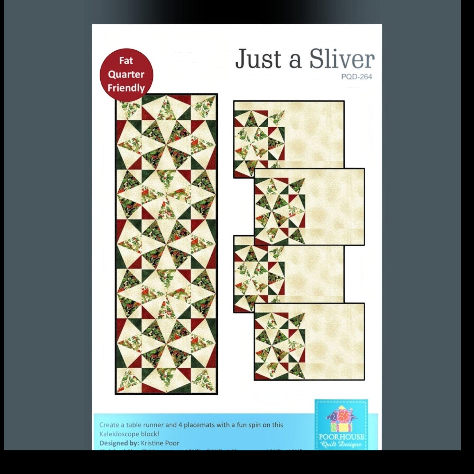 Just A Sliver Table Placemat Set Pattern - Everything Fabric
