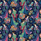 Kamakura Sisters - Navy Floating Worlds - Everything Fabric