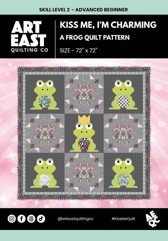 Kiss Me, I'm Charming! Quilt Pattern - Everything Fabric