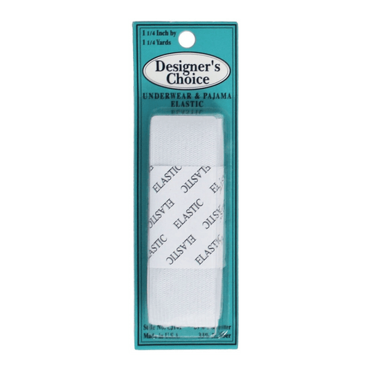 Knit Sport Elastic 32 mm x 1yd White - Everything Fabric