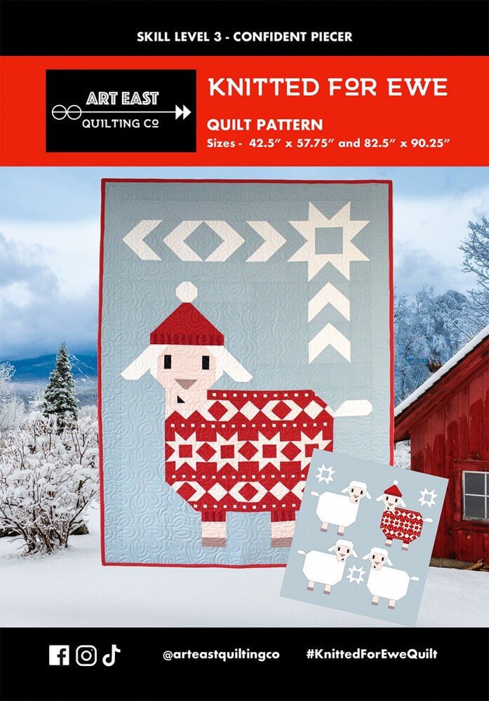 Knitted for Ewe Quilt Pattern - Everything Fabric
