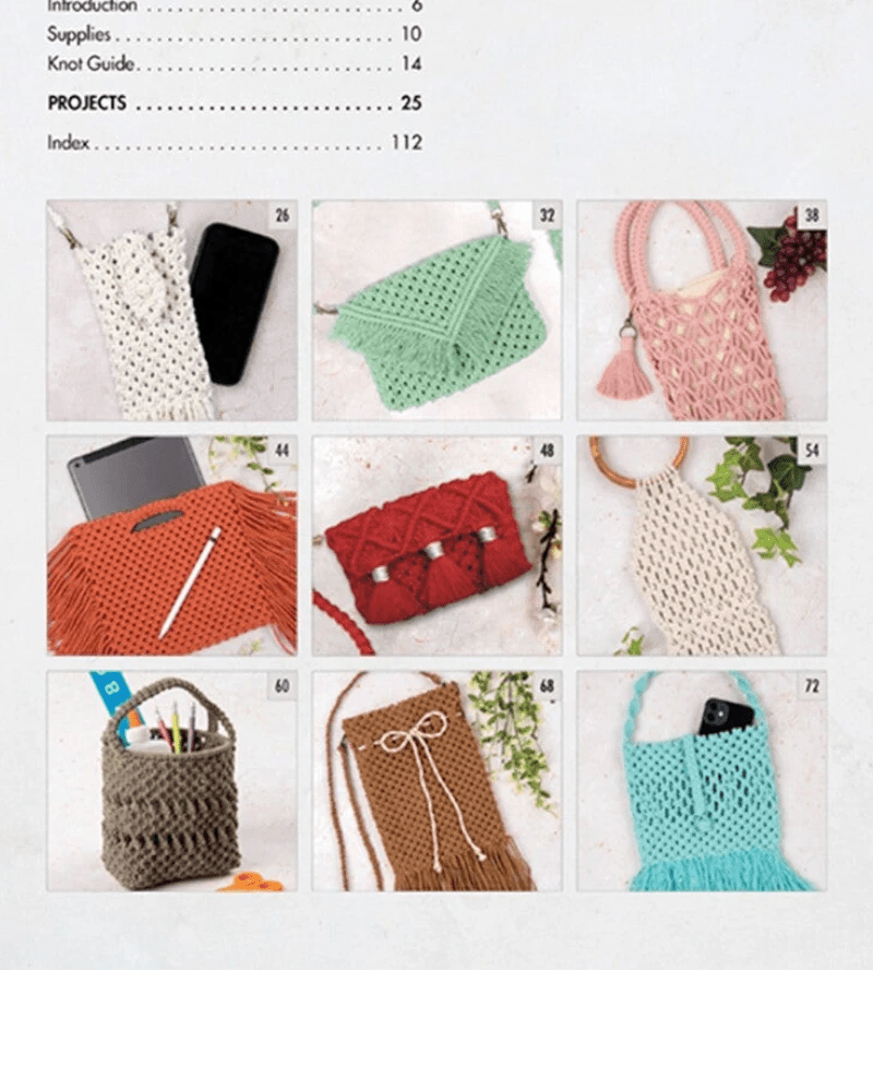 Knotting Natural Bags & Belts Book - Everything Fabric