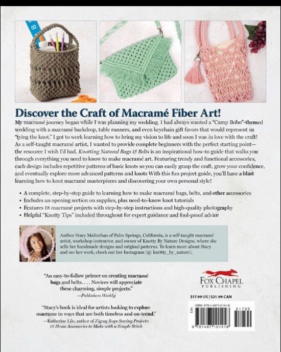 Knotting Natural Bags & Belts Book - Everything Fabric