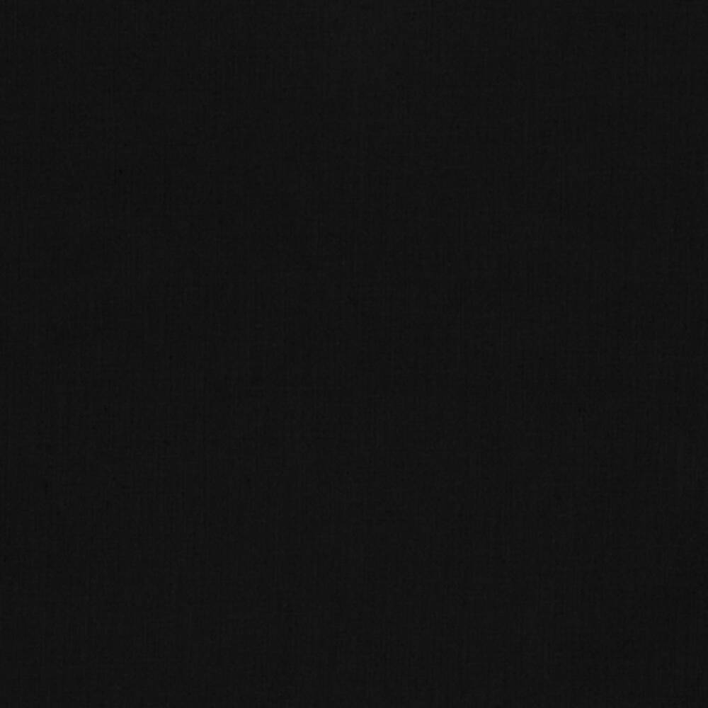 Kona - BLACK SOLID - Everything Fabric