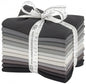 Kona Cotton Solids FQ Bundle - Stormy Skies - 12pc - Everything Fabric