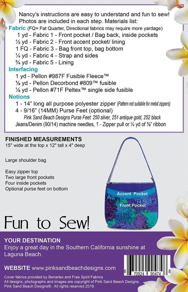 Laguna Sling bag Pattern - Everything Fabric