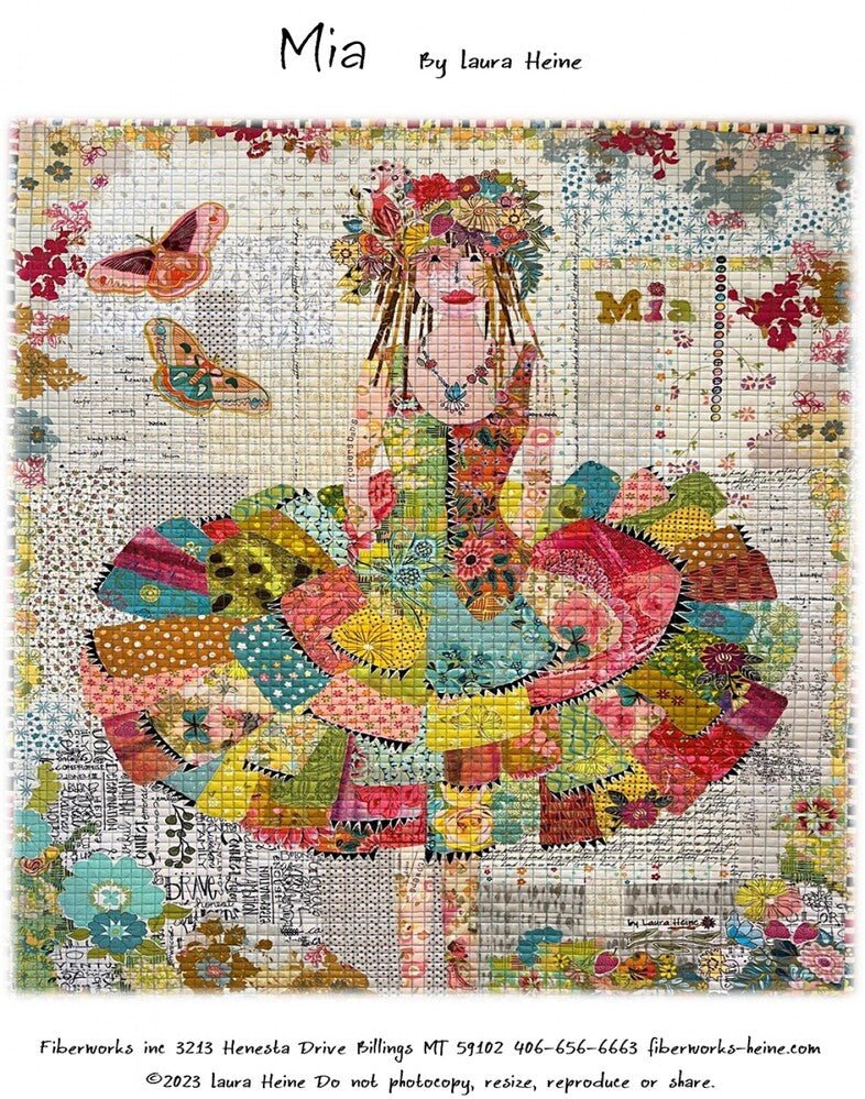 Laura Heine MIA Collage Pattern - Everything Fabric
