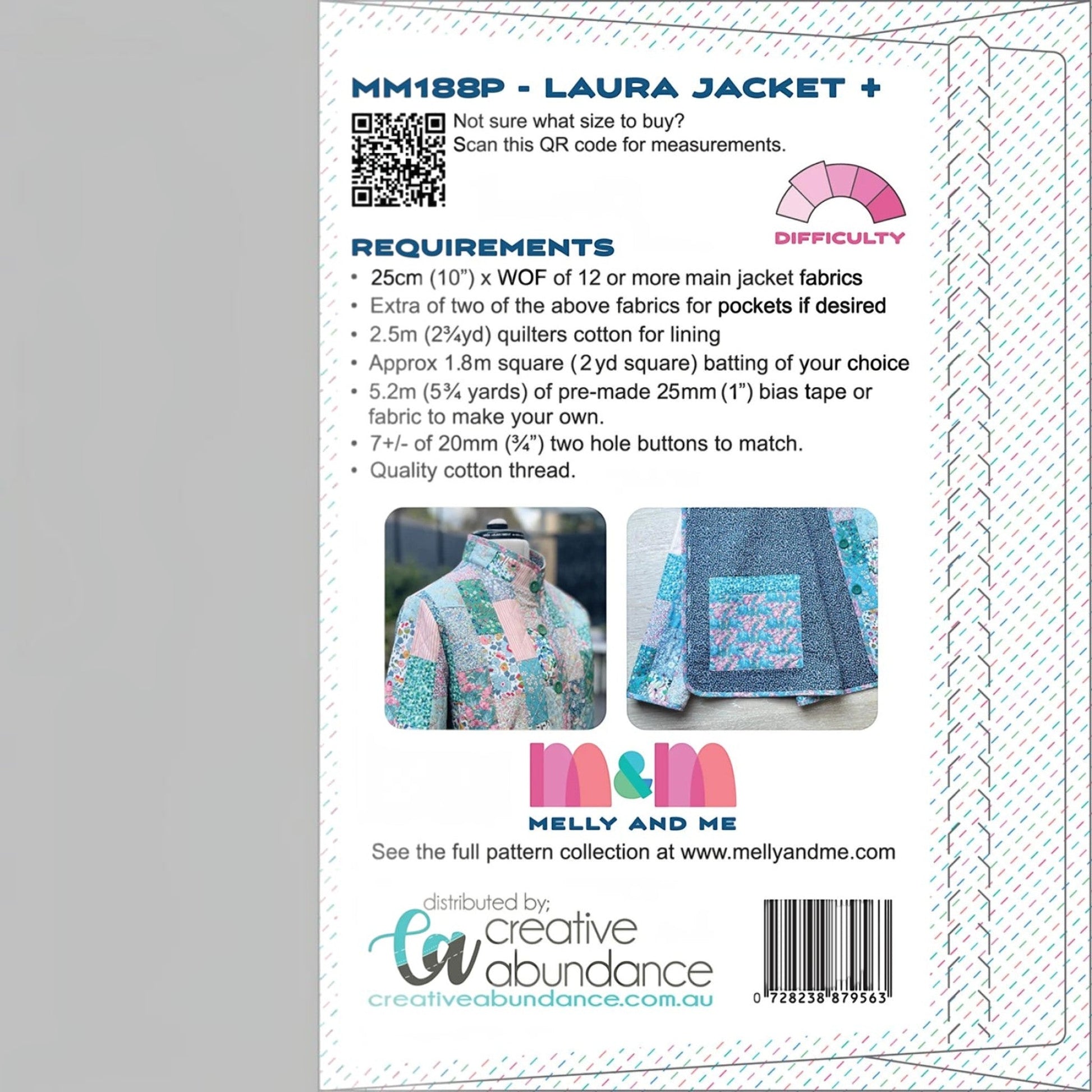 Laura Jacket Plus Sizes Pattern XL to 6XL - Everything Fabric