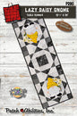 Lazy Daisy Gnome Applique Table Runner Pattern - Everything Fabric