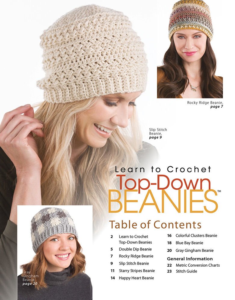 Learn to Crochet Top-Down Bean Book - Everything Fabric