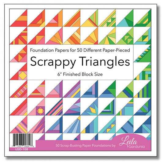 Leila Gardunia Designs Scrappy Triangle Foundation Paper-Piecing Pad - Everything Fabric