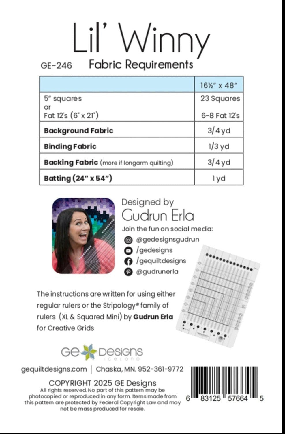 Lil' Winny Pattern - Everything Fabric