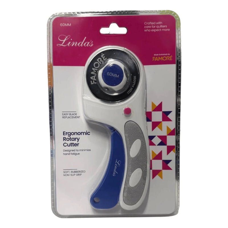 Linda's 60 mm Ergonomic Rotary Cutter - Everything Fabric