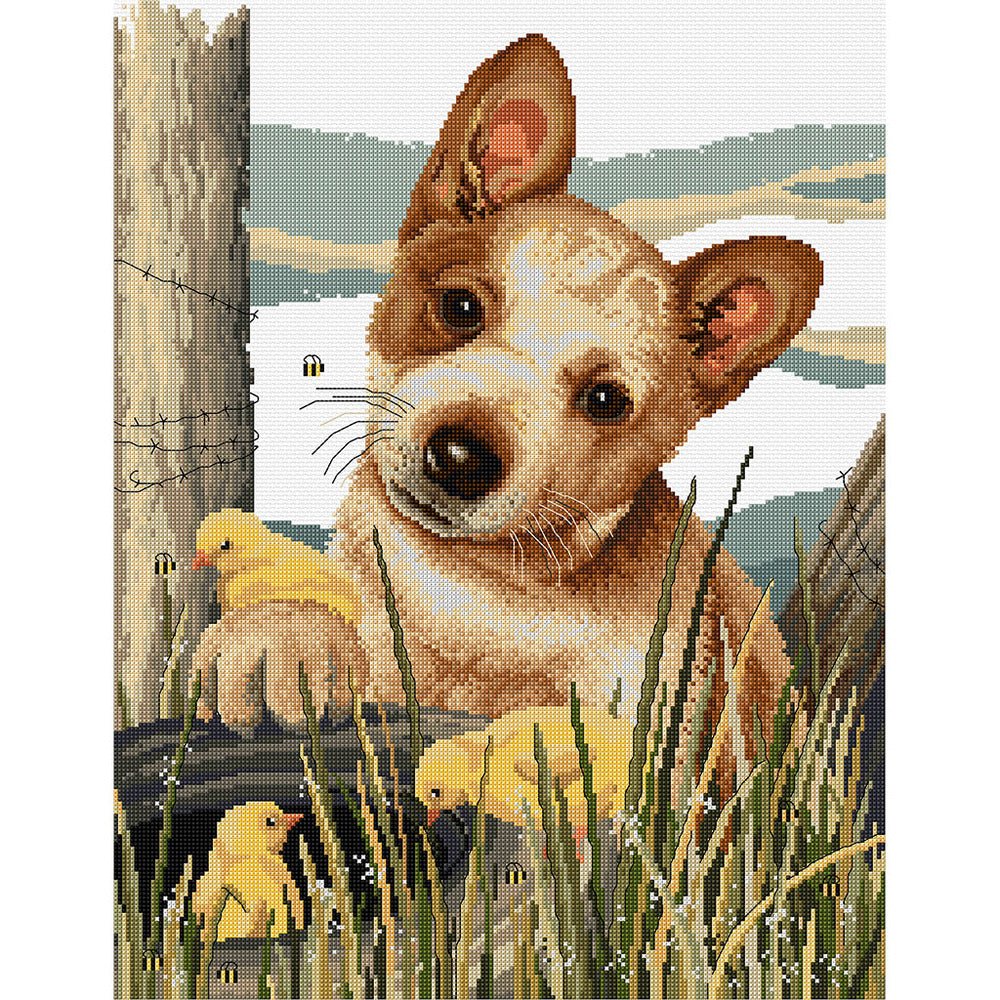 Little Red (Cattle Dog) Cross Stitch Pattern - Everything Fabric