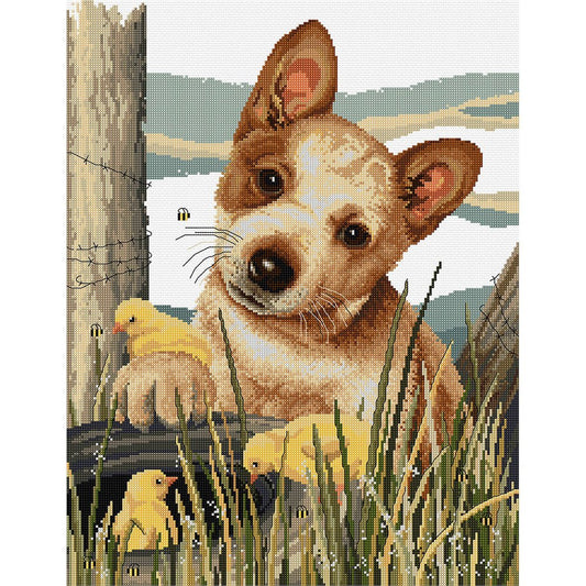 Little Red (Cattle Dog) Cross Stitch Pattern - Everything Fabric