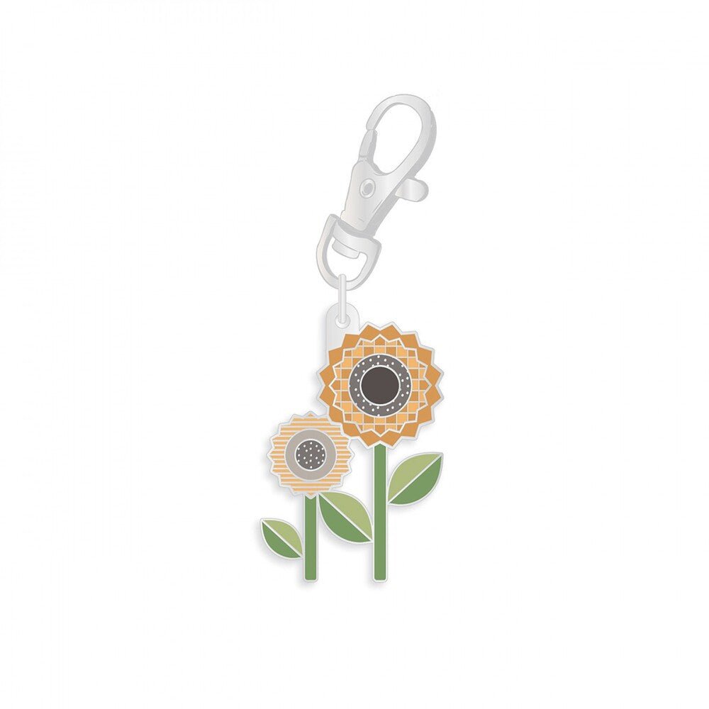 Lori Holt Autumn Enamel Happy Charm - SUNFLOWER - Everything Fabric