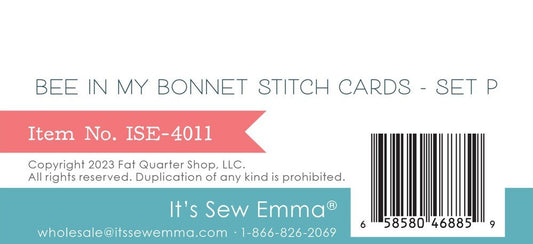 Lori Holt - Bee In My Bonnet Stitch Cards Set P - Everything Fabric
