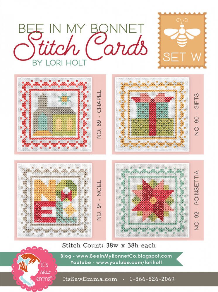 Lori Holt - Bee In My Bonnet Stitch Cards Set W - Everything Fabric