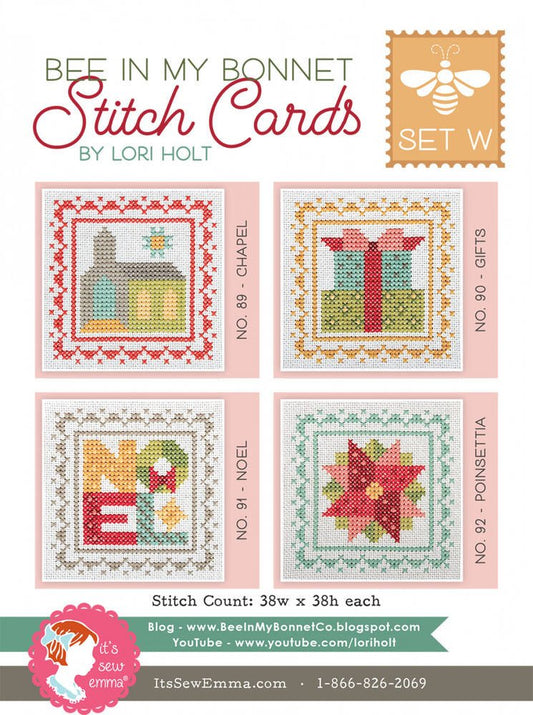 Lori Holt - Bee In My Bonnet Stitch Cards Set W - Everything Fabric