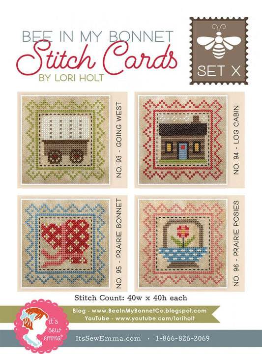 Lori Holt - Bee In My Bonnet Stitch Cards Set x - Everything Fabric