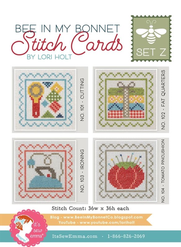 Lori Holt - Bee In My Bonnet Stitch Cards Set Z - Everything Fabric
