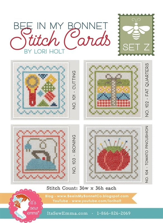Lori Holt - Bee In My Bonnet Stitch Cards Set Z - Everything Fabric