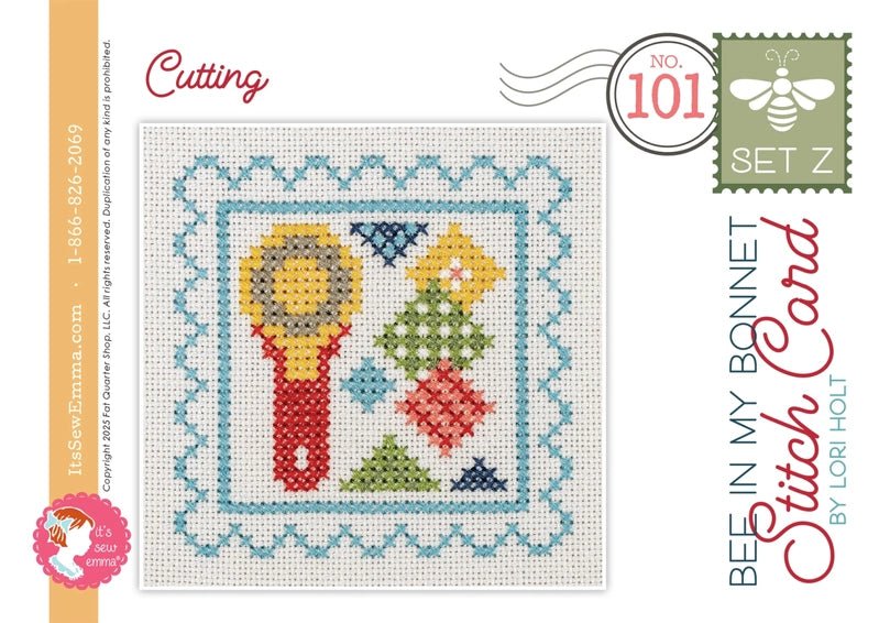 Lori Holt - Bee In My Bonnet Stitch Cards Set Z - Everything Fabric