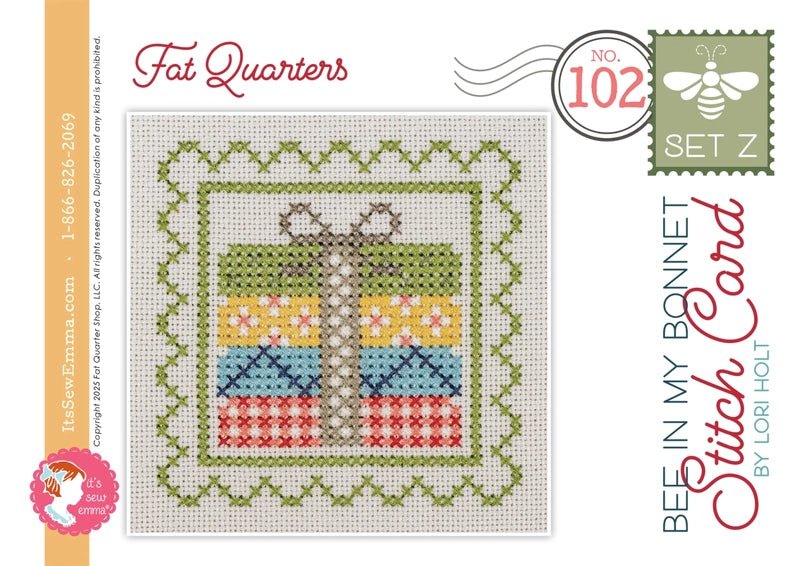 Lori Holt - Bee In My Bonnet Stitch Cards Set Z - Everything Fabric