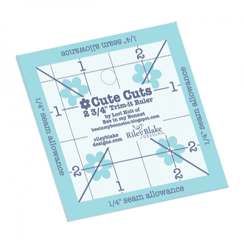 Lori Holt Cute Cuts Trim-it Ruler - 2.75 in x 2.75 in - Everything Fabric