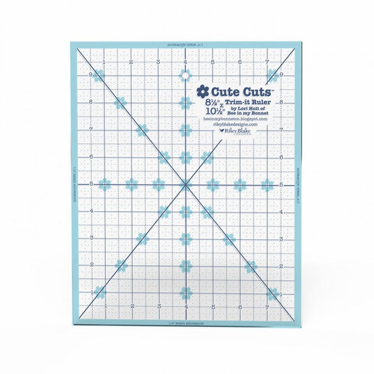 Lori Holt Cute Cuts Trim-it Ruler - 8.5 in x 10.5 in - Everything Fabric