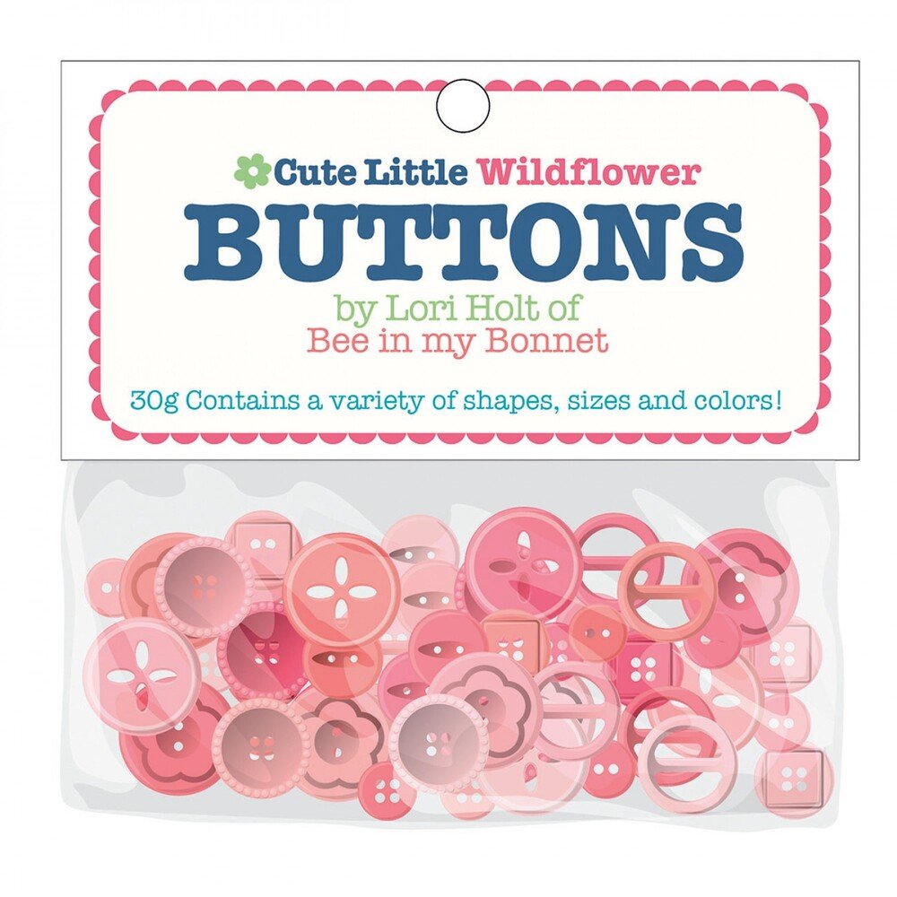 Lori Holt - Cute Little Buttons | Wildflower - Everything Fabric